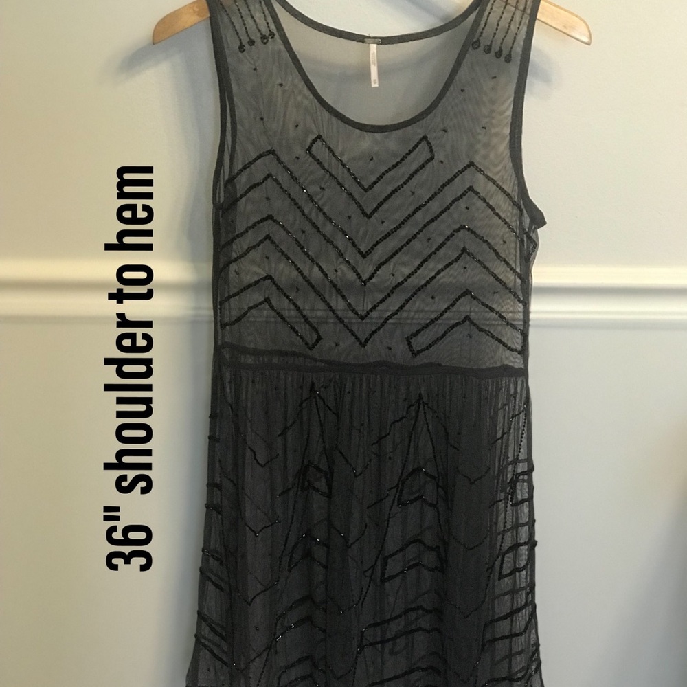 Free People Black Slip Dress
